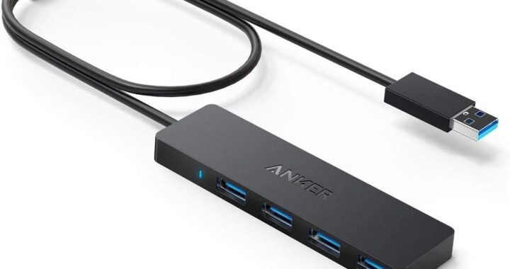 Anker USB Hub 4 Ports, Multiple USB 3.0 Hub, USB Splitter for Laptop, Extender for A Port Laptop, PC, Desktop and More [Charging Not Supported](2ft USB-A)